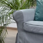 Ikea_Masters_of_Covers_Ektorp_2_Seater_Sofa_Cover_Polyester_Light_Cyan_real_photo_4