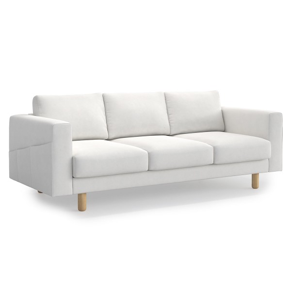 IKEA NORSBORG Loveseat with Armrest Slipcover Cover Edum Beige Discontinued 