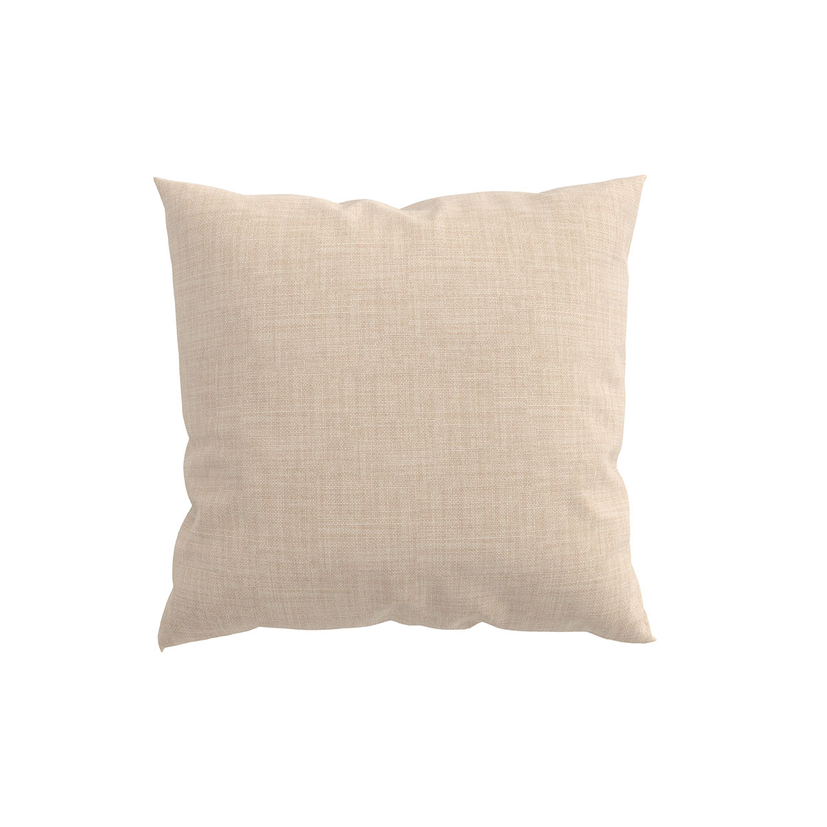 Square decorative pillowcase 45x45cm (18x18in) in Polyester Light Khaki fabric