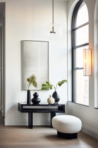 black-and-white-living-room